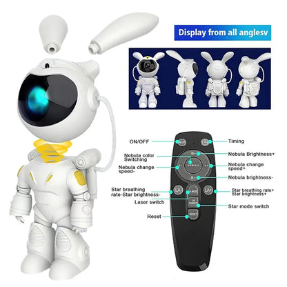 AstroBunny Galaxy: Proyector de Estrellas con Parlante Bluetooth