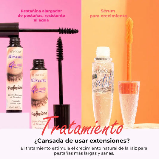 Combo Serum Exactitud - pestañas más largas fuertes y definidas en menos de 30 días