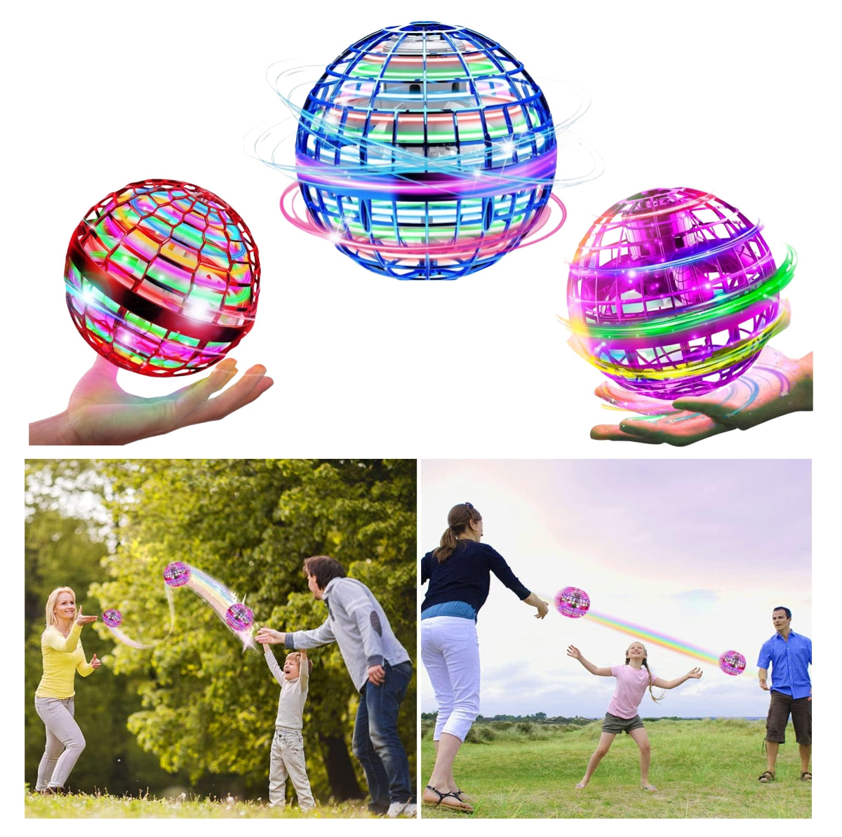 Orbe volador RGB: Juega y Diviértete