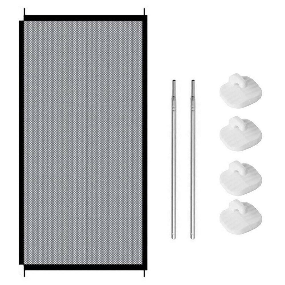 Puerta malla de seguridad para mascotas plegable 110 cm